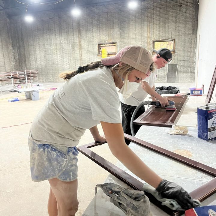 Roll With It painter preparing a surface