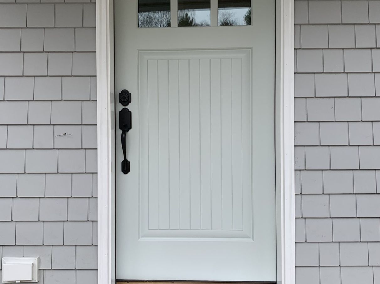Painted front door, comparison 5