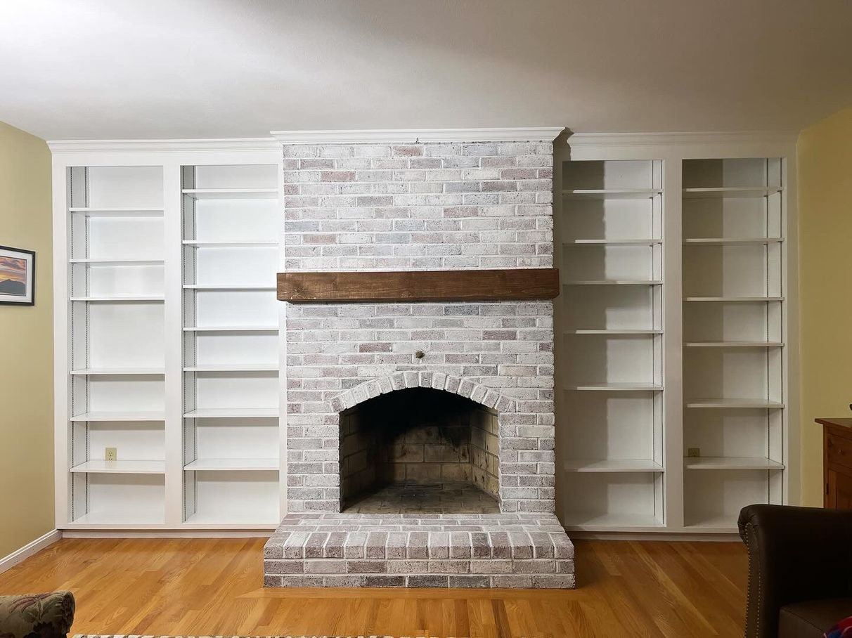 Painted fireplace surround, comparison 5