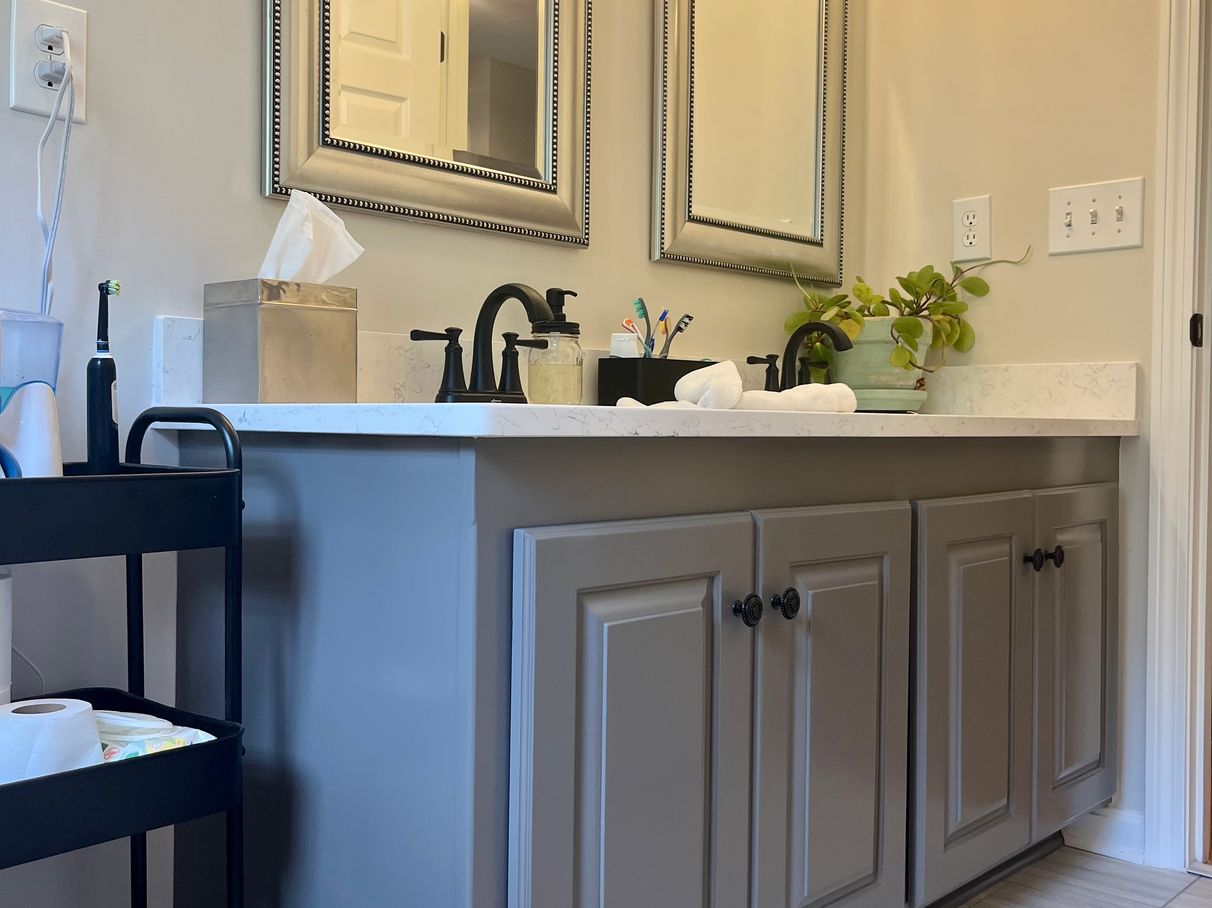 Painted bathroom vanity, comparison 6