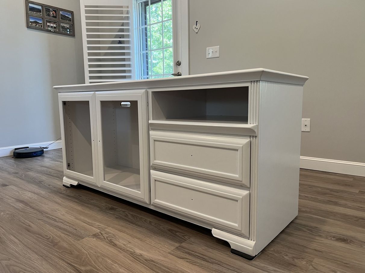 Painted media console, comparison 9